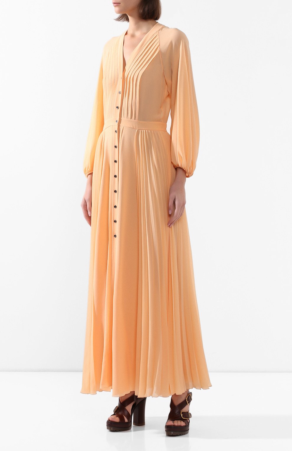 Шелковое платье CHLOÉ, арт. CHC20UR013002, фото 3