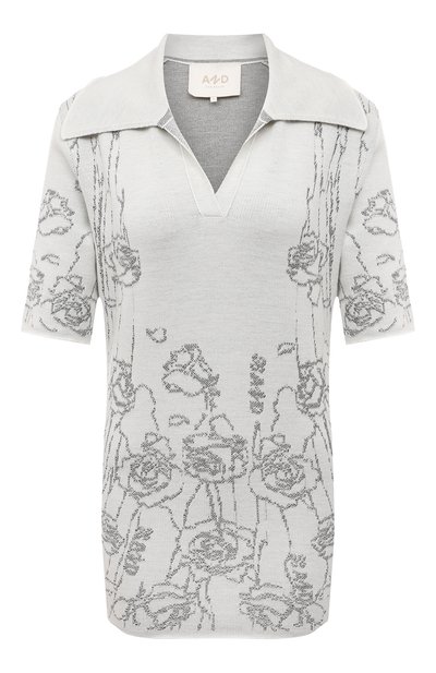 Поло из шерсти и вискозы AND THE BRAND, арт. W24-PL003-1202-119, фото 1