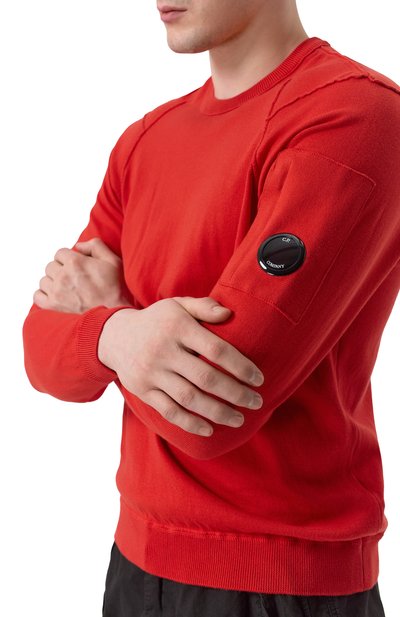 Хлопковый джемпер C.P. COMPANY, арт. 18CMKN026A004037A, фото 5