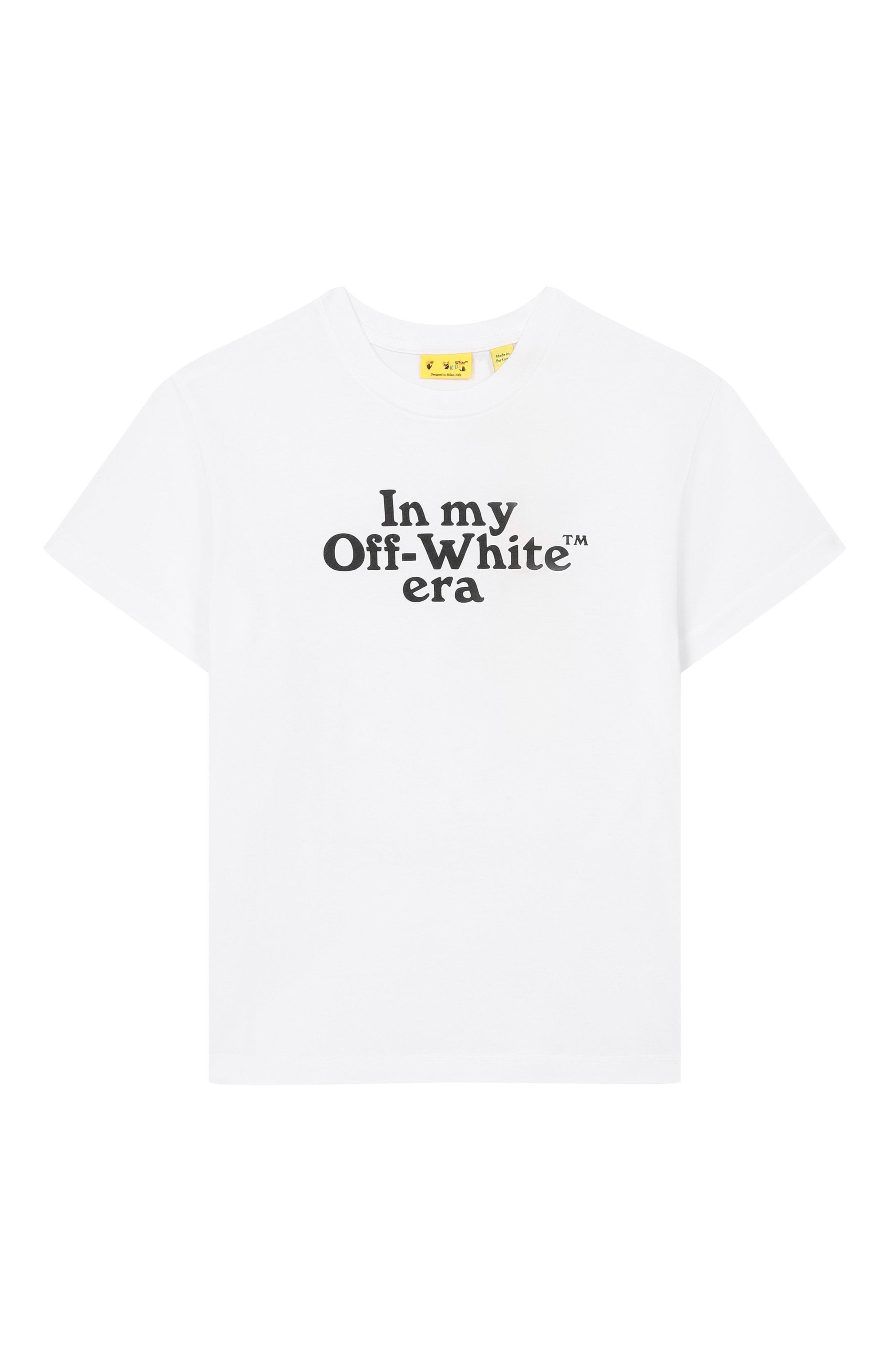 Хлопковая футболка OFF-WHITE, арт. 0BAA002S26JER007, фото 1