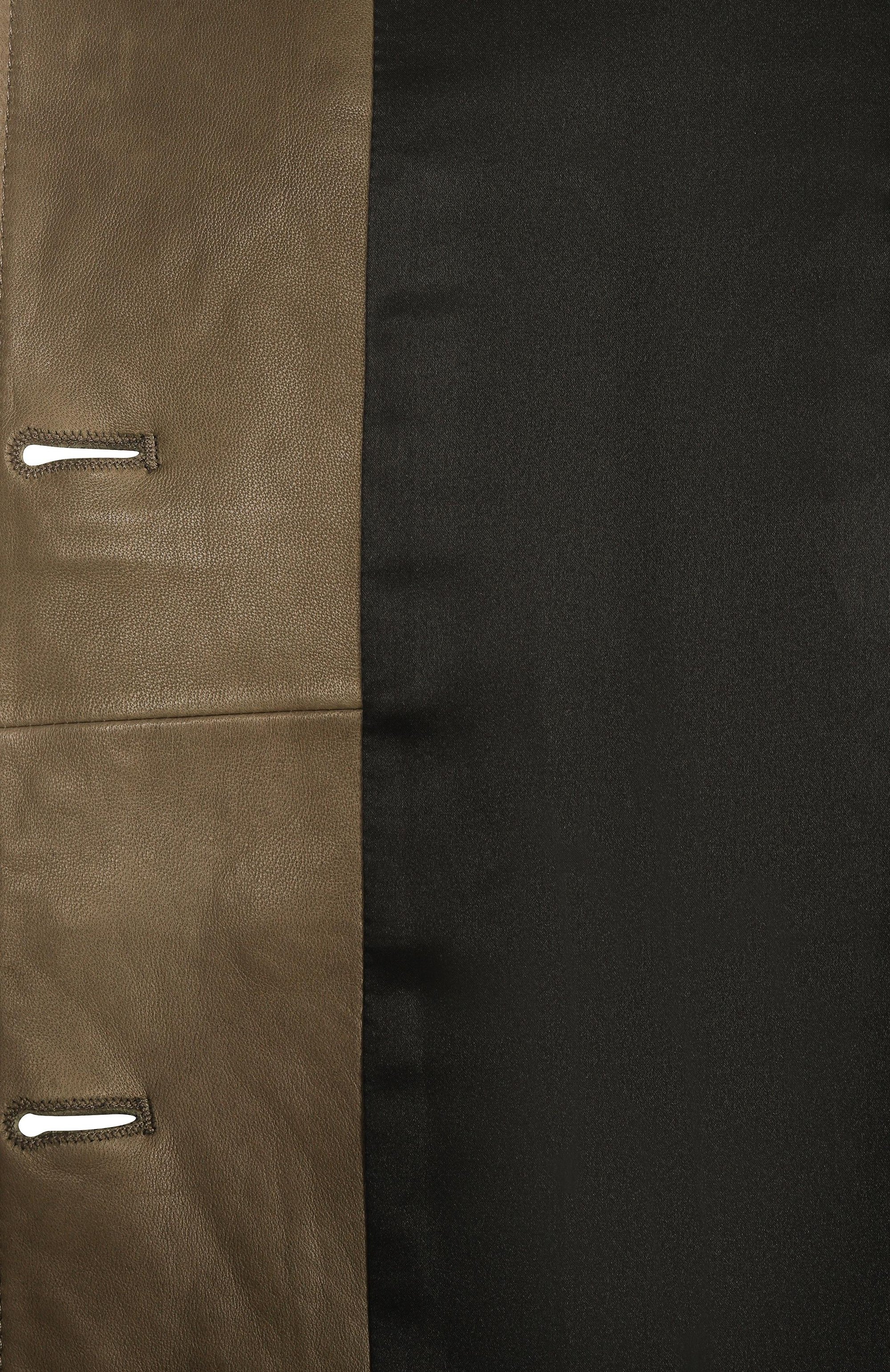 Кожаный жакет MVST хаки цвета по цене 552000 руб., арт. 34406/46-52, фото 7 Кожаный жакет MVST, арт. 34406/46-52, фото 7