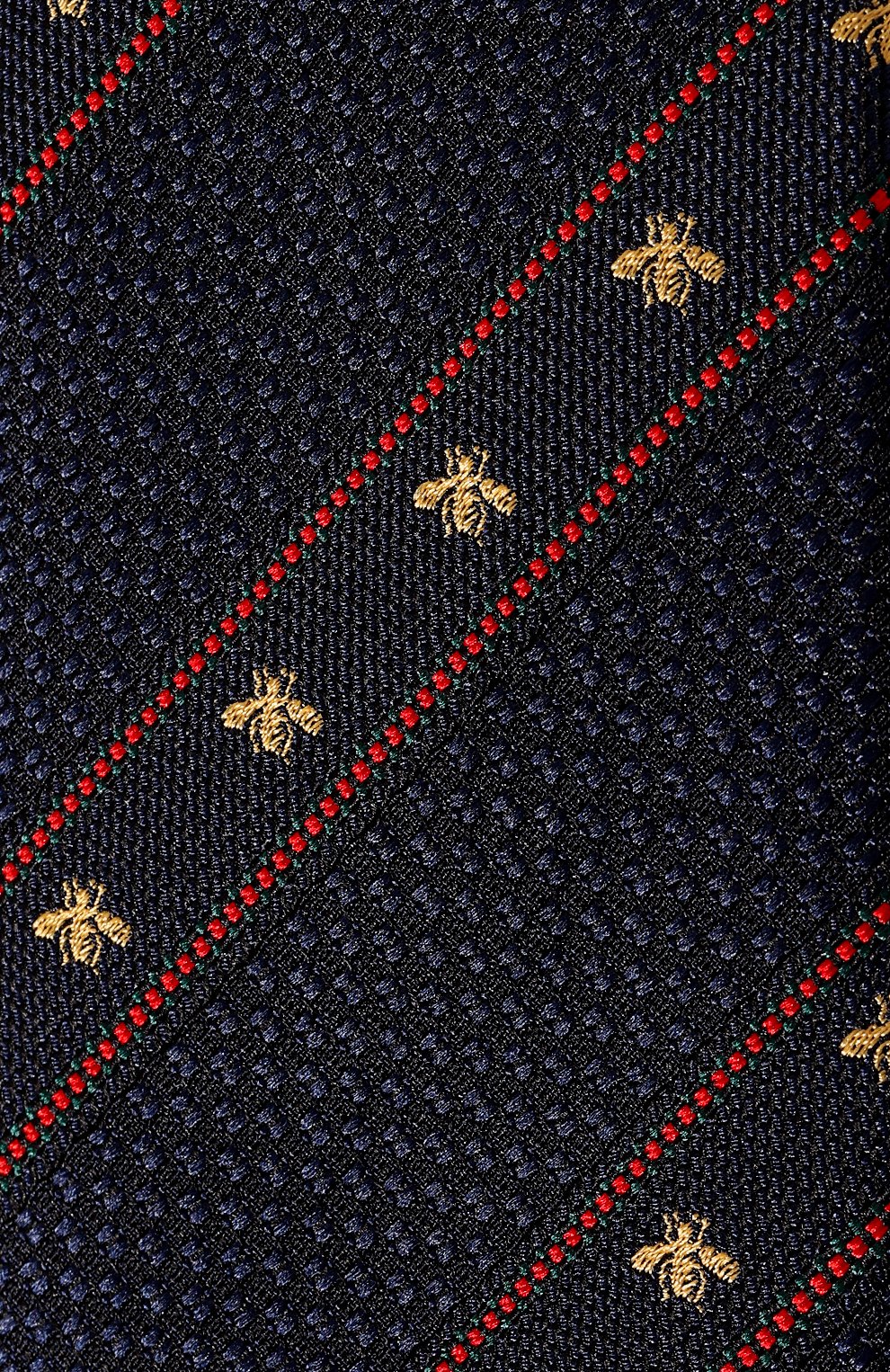 Шелковый галстук GUCCI темно-синего цвета по цене 28800 руб., арт. 451528 4E002, фото 4 Шелковый галстук GUCCI, арт. 451528 4E002, фото 4