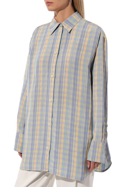 Рубашка из вискозы и льна TOTEME, арт. 243-WRT1415-FB0201, фото 3