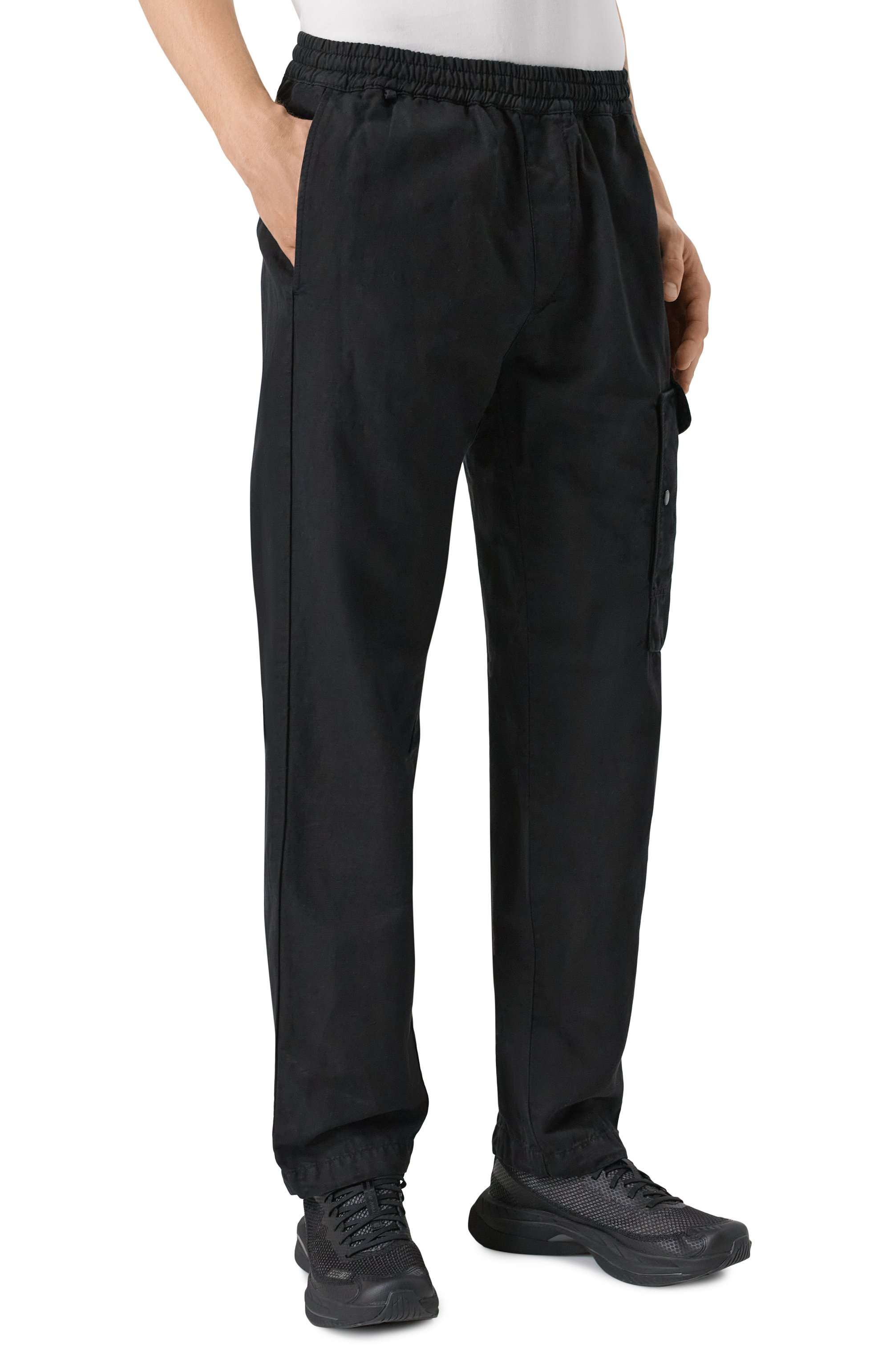 Брюки из хлопка и льна C.P. COMPANY, арт. 18CMPA062A006273G, фото 3