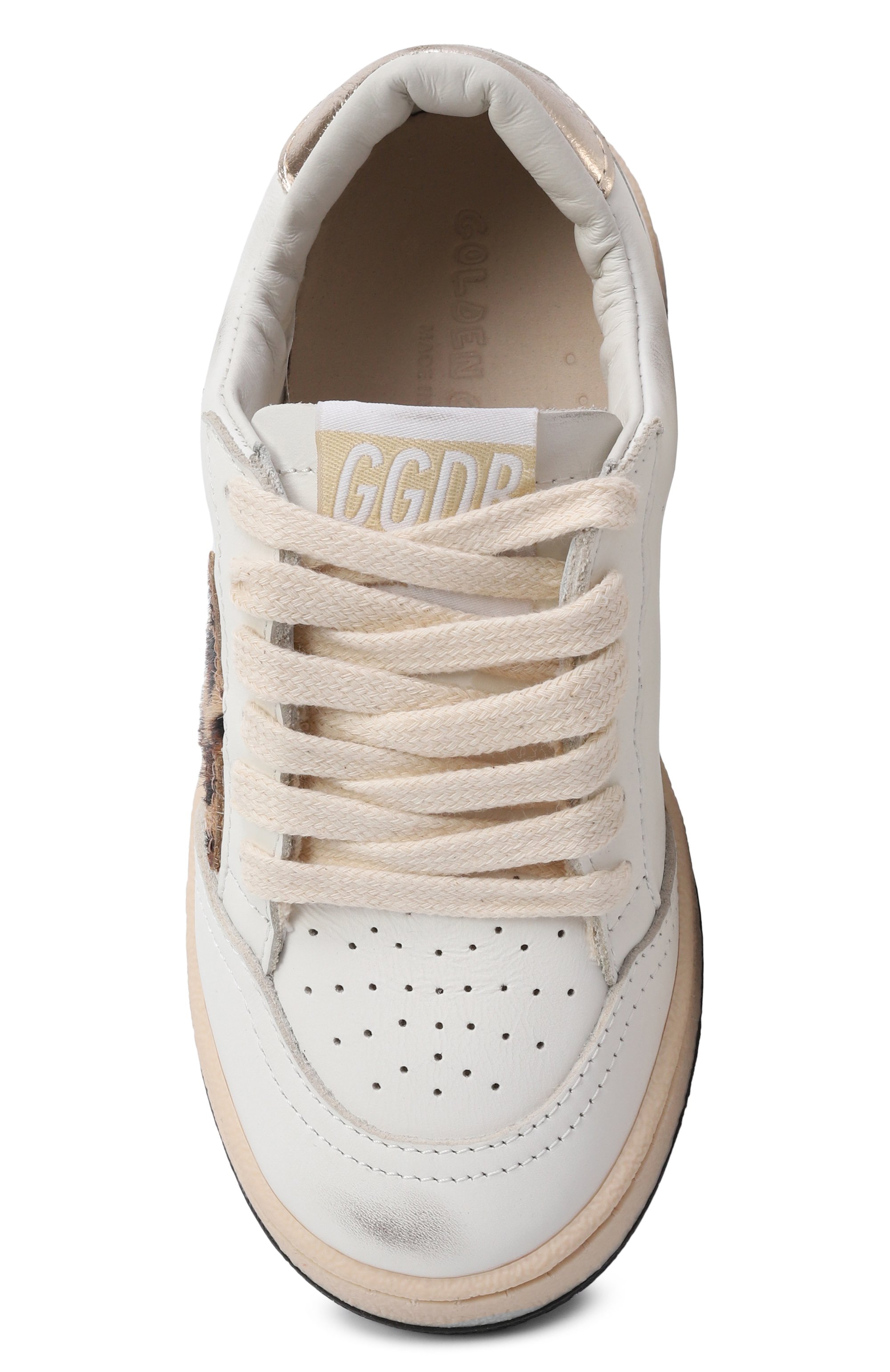 Кожаные кеды ball star GOLDEN GOOSE DELUXE BRAND, арт. GYF00439.F008047, фото 4