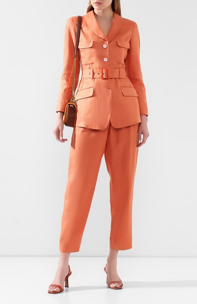 Льняные брюки EMPORIO ARMANI, арт. 5NP12T/52012, фото 2