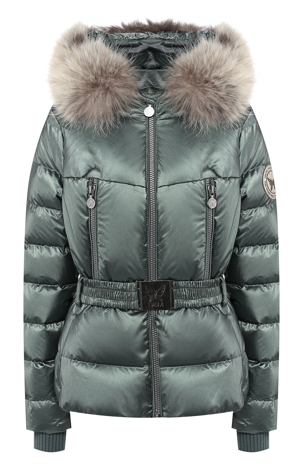 Пуховая куртка с поясом и капюшоном NAUMI, арт. 18 W 820 02 33, фото 1