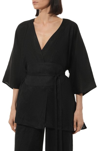 Жакет-кимоно изо льна и хлопка MIDGARD PARIS, арт. B4701, фото 3