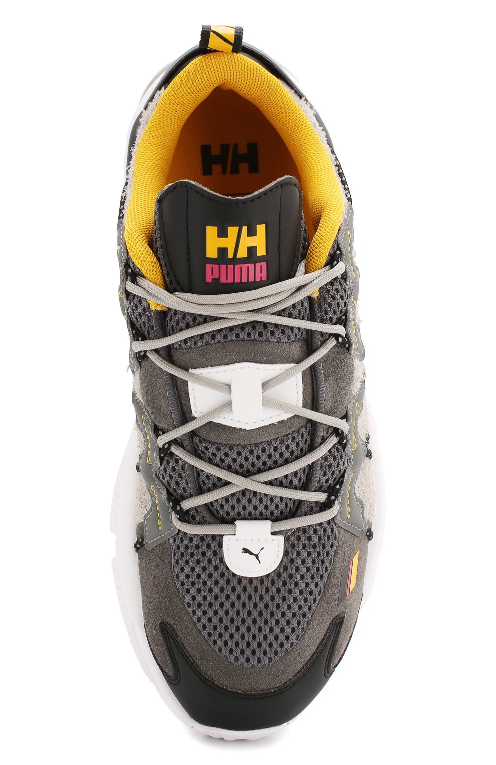 Женские комбинированные кроссовки puma x helly hansen  lqd cell PUMA серого цвета, арт. 37263301 | Фото 5 (Подошва: Платформа; Материал сплава: Проставлено; Материал утеплителя: Без утеплителя; Материал внутренний: Текстиль; Драгоценные камни: Проставлено; Стили: Спорт)