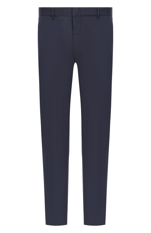 Хлопковые брюки Zegna TR00/UEI17A8/BLUE (B09R1) Синий TR00/UEI17A8/BLUE (B09R1)