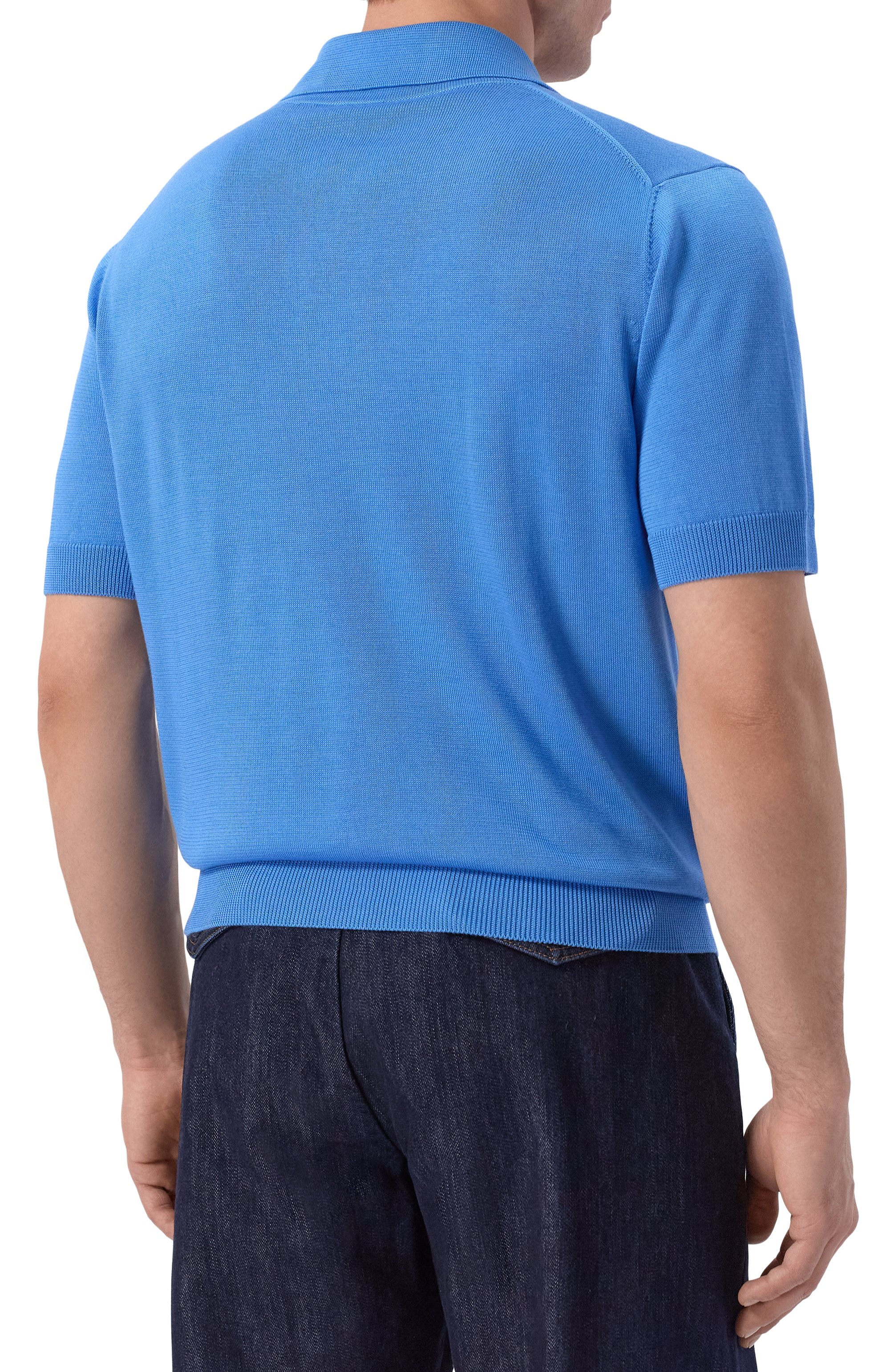 Шелковое поло KITON, арт. UMK0851, фото 4