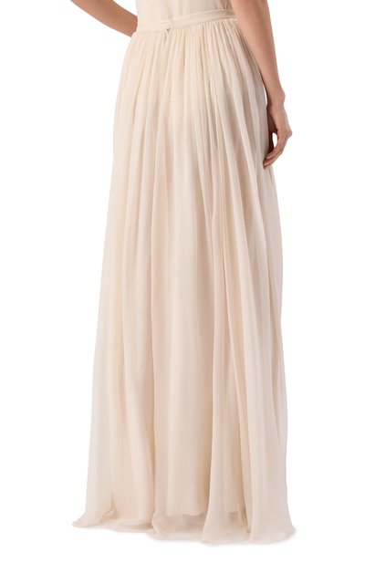 Шелковая юбка ZUHAIR MURAD кремового цвета по цене 324500 руб., арт. RSK26024/CHSI028, фото 4 Шелковая юбка ZUHAIR MURAD, арт. RSK26024/CHSI028, фото 4