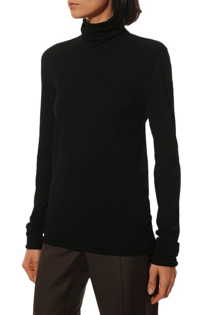 Водолазка BOTTEGA VENETA черного цвета по цене 99500 руб., арт. 640821/VKJK0, фото 3 Водолазка BOTTEGA VENETA, арт. 640821/VKJK0, фото 3