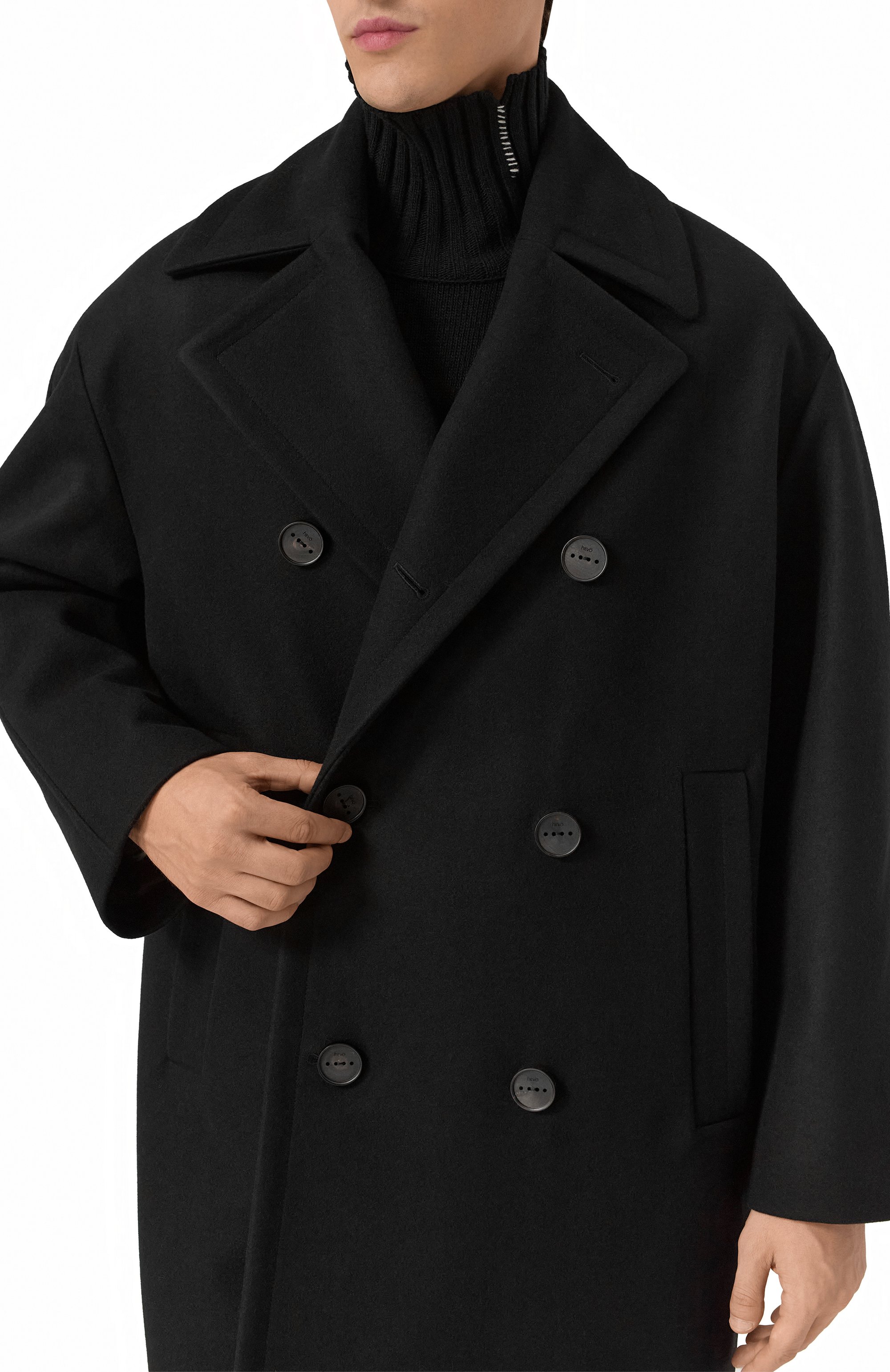 Шерстяное пальто HEVO, арт. TRICASE 220/I776, фото 5