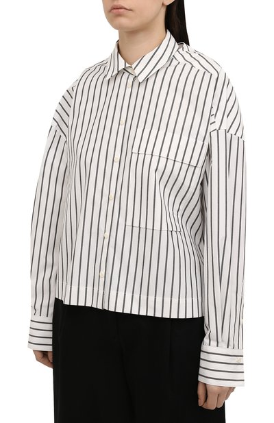 Хлопковая рубашка PROENZA SCHOULER WHITE LABEL, арт. WL2144260-SC067, фото 3