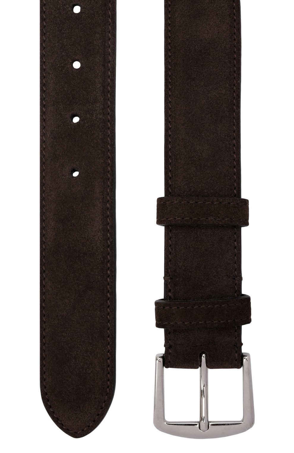 Замшевый ремень LORO PIANA темно-коричневого цвета по цене 49650 руб., арт. FAA1544, фото 3 Замшевый ремень LORO PIANA, арт. FAA1544, фото 3