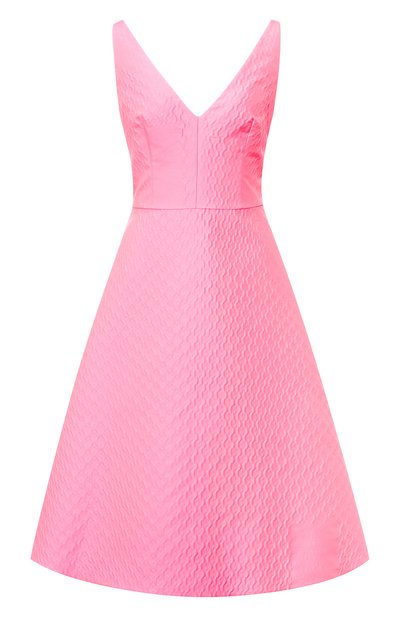 Женское однотонное платье с v-образным вырезом PRADA, арт. P37D9-1SO9-F0T08