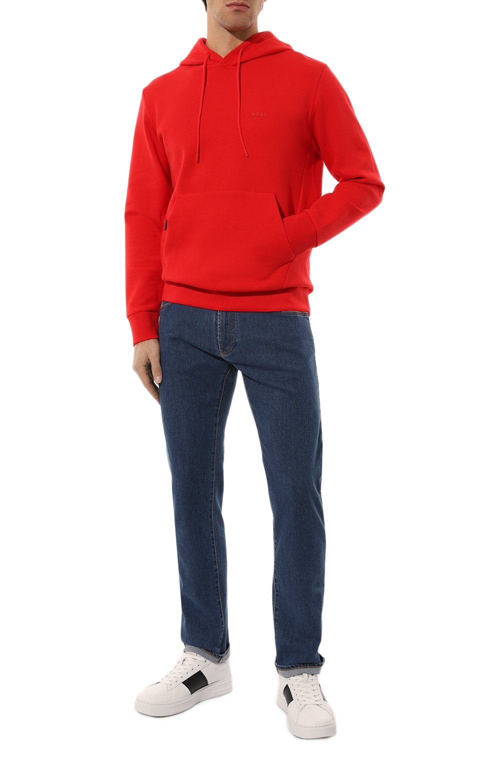 Хлопковое худи BOSS GREEN, арт. 50506130, фото 2