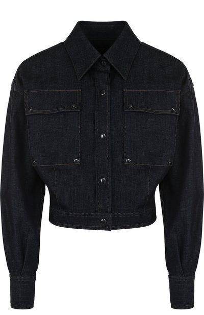 Укороченная джинсовая куртка с отложным воротником TOM FORD, арт. CPD003-DEX083, фото 1