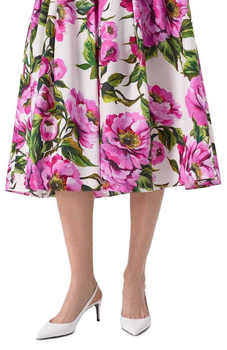 Женские кожаные туфли cardinale 60 DOLCE & GABBANA белого цвета, арт. CG0606/A1471 | Фото 3 (Материал внутренний: Натуральная кожа; Подошва: Плоская; Материал сплава: Проставлено; Каблук высота: Средний; Драгоценные камни: Проставлено; Каблук тип: Шпилька; Материал внешний: Натуральная кожа; Женское Кросс-КТ: Слингбэки)