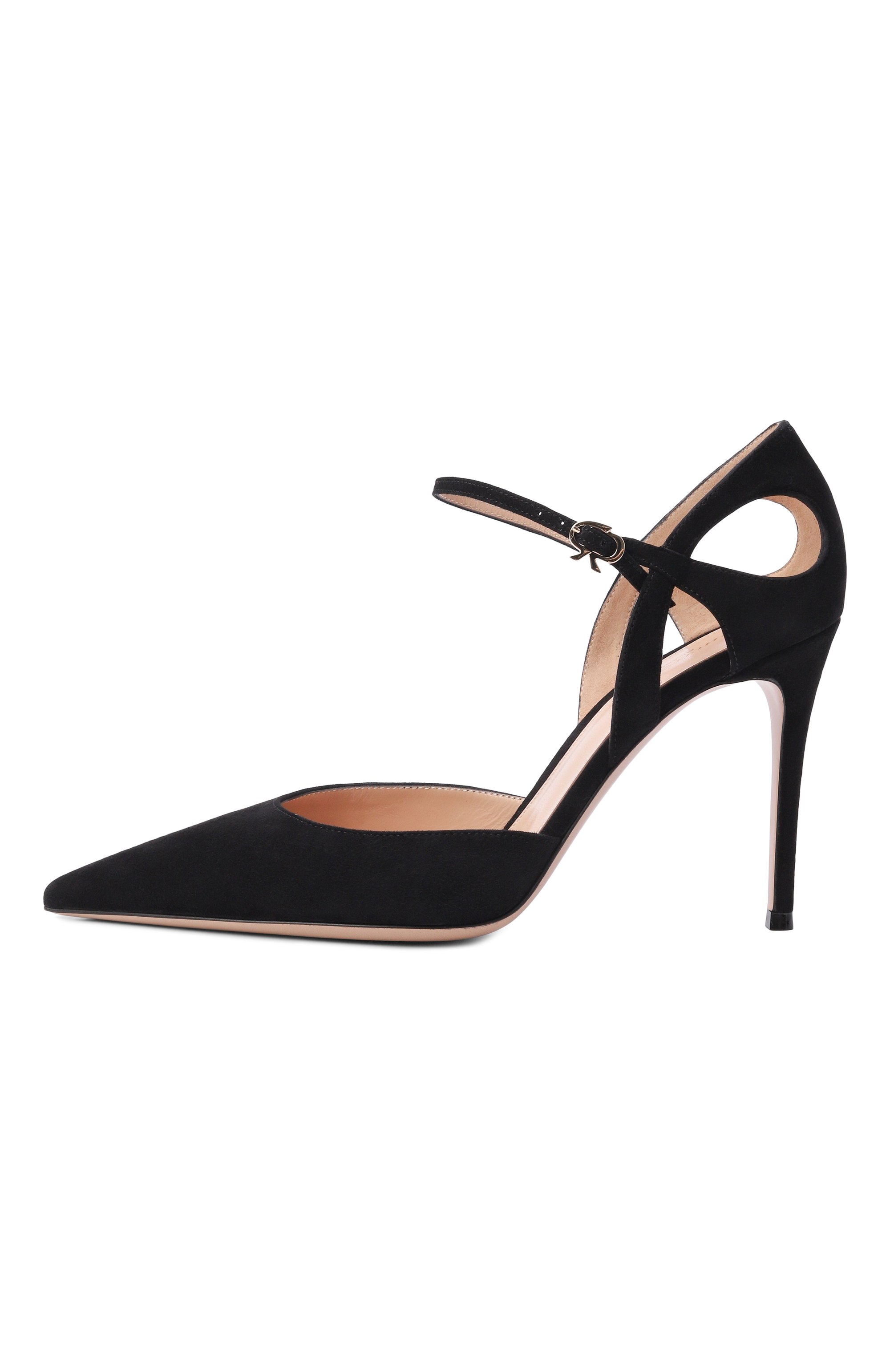 Замшевые туфли charlotte 95 GIANVITO ROSSI, арт. G41049.95RIC.CAMNER0, фото 4