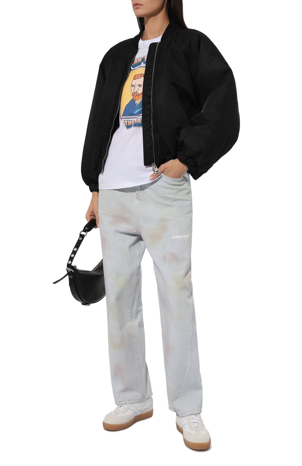 Хлопковая футболка LOOM BY RODINA белого цвета по цене 7900 руб., арт. LBR-TSH03, фото 2 Хлопковая футболка LOOM BY RODINA, арт. LBR-TSH03, фото 2