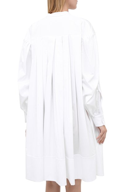 Хлопковое платье ALEXANDER MCQUEEN белого цвета по цене 179500 руб., арт. 641304/QAAAD, фото 4 Хлопковое платье ALEXANDER MCQUEEN, арт. 641304/QAAAD, фото 4