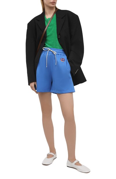 Шорты GUCCI синего цвета по цене 59650 руб., арт. 650630/XJDCZ, фото 2 Шорты GUCCI, арт. 650630/XJDCZ, фото 2
