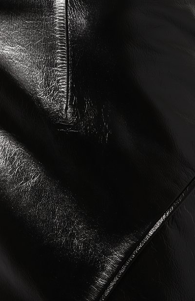 Кожаная юбка ZEYNEP ARCAY черного цвета по цене 152000 руб., арт. PF23SK11, фото 5 Кожаная юбка ZEYNEP ARCAY, арт. PF23SK11, фото 5