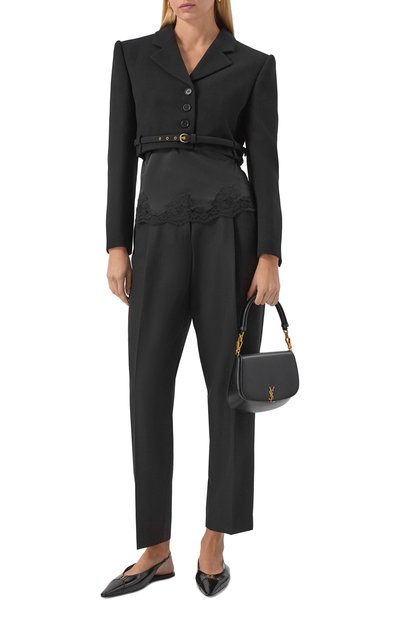 Кожаные балетки babylone SAINT LAURENT, арт. 800240/AAEHI, фото 3