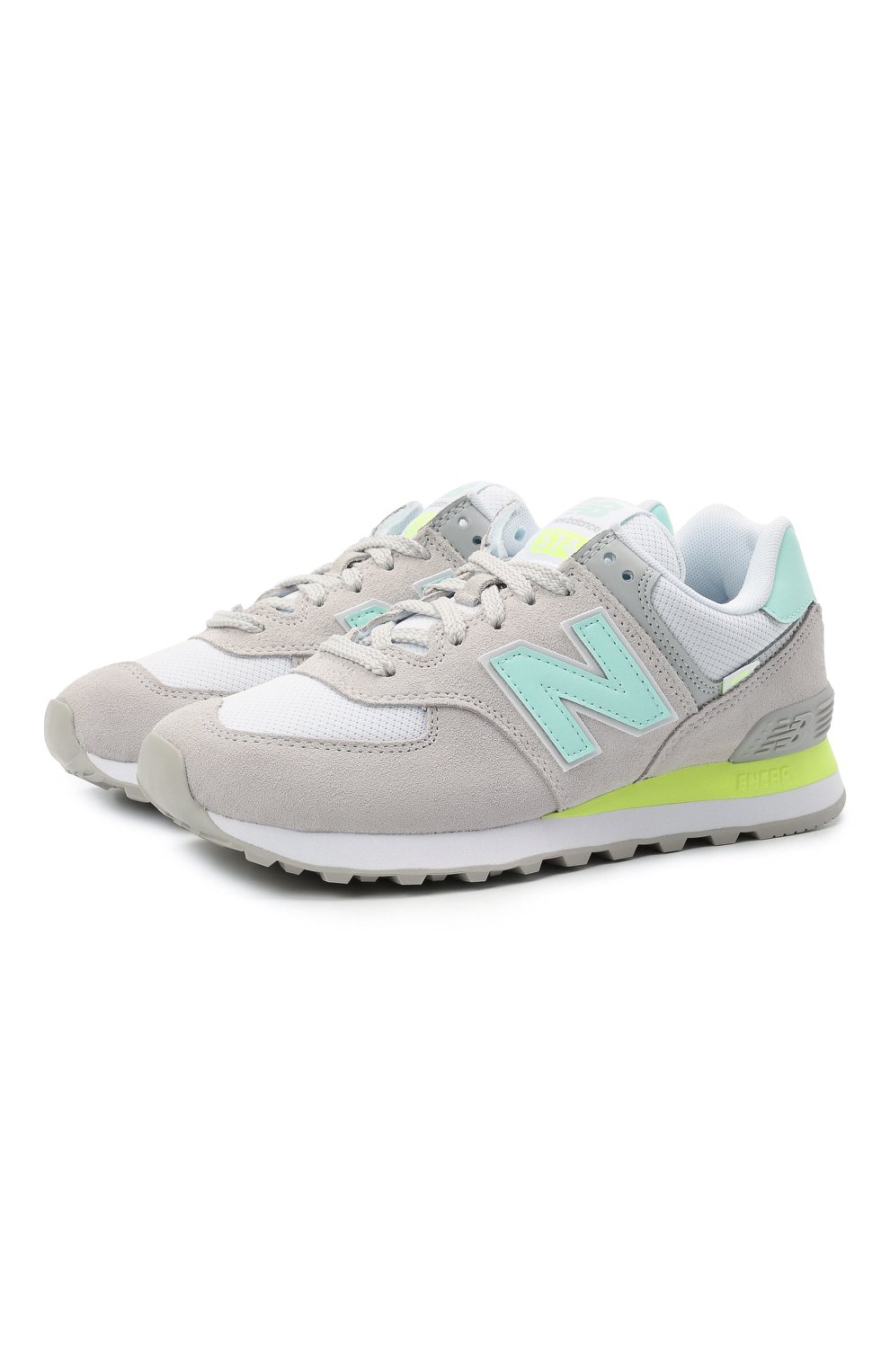 Комбинированные кроссовки 574 classic NEW BALANCE, арт. WL574SS2/B, фото 1