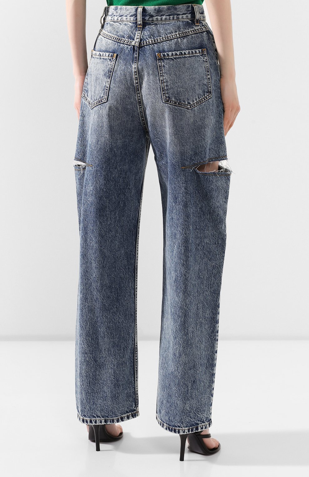 Джинсы MAISON MARGIELA синего цвета по цене 54650 руб., арт. S51LA0107/S30617, фото 4 Джинсы MAISON MARGIELA, арт. S51LA0107/S30617, фото 4