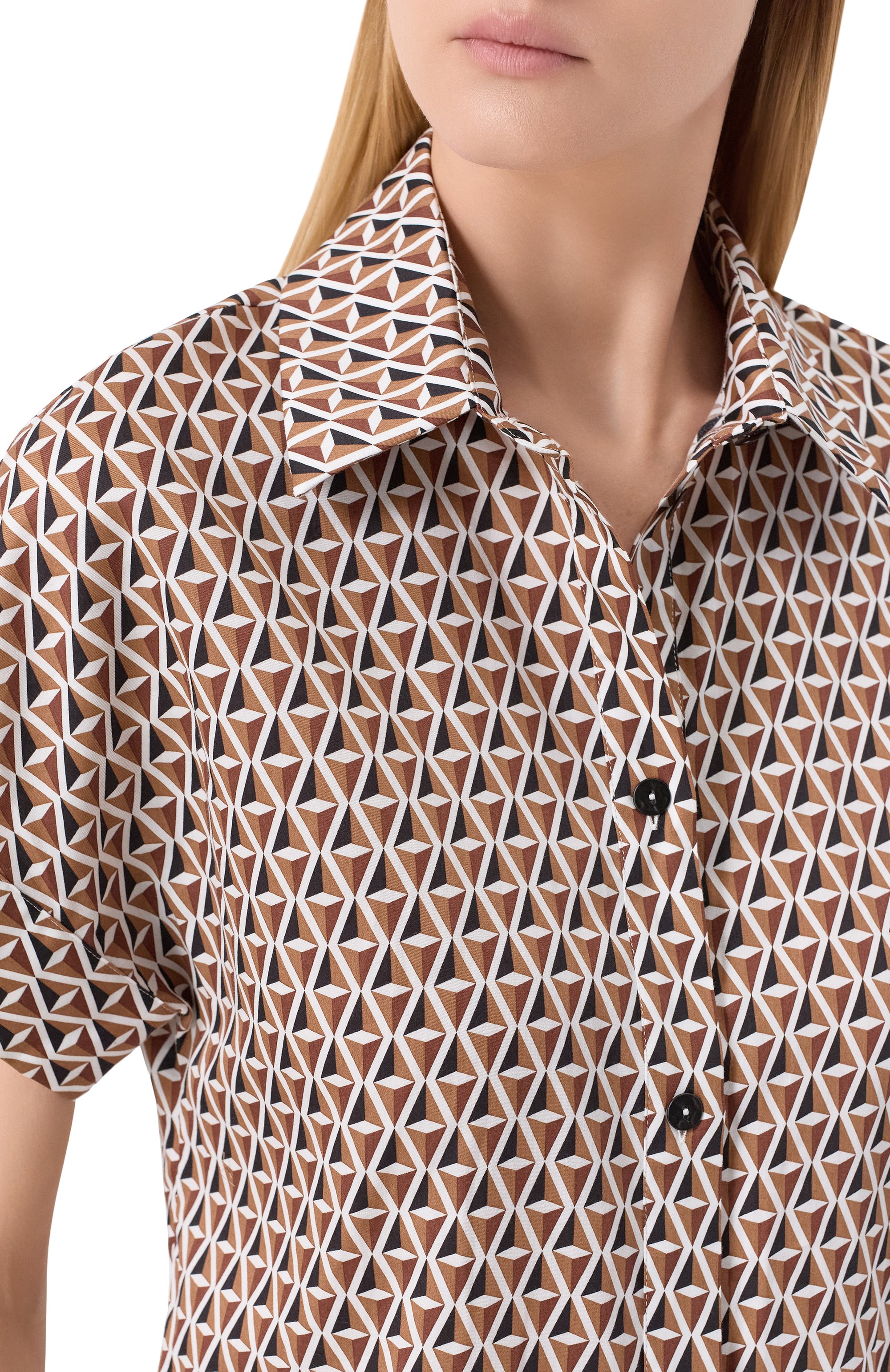 Хлопковая рубашка MAX MARA, арт. BCHCREA 261611101, фото 5