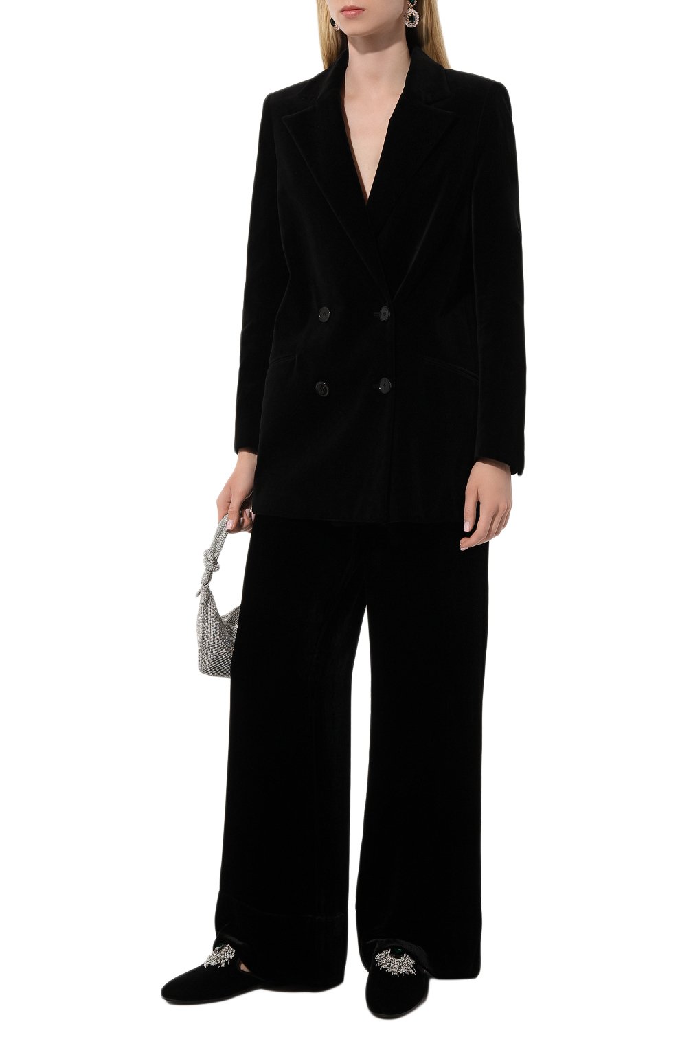 Брюки из вискозы и шелка TOTEME, арт. 241-WRB1044-FB0077, фото 2