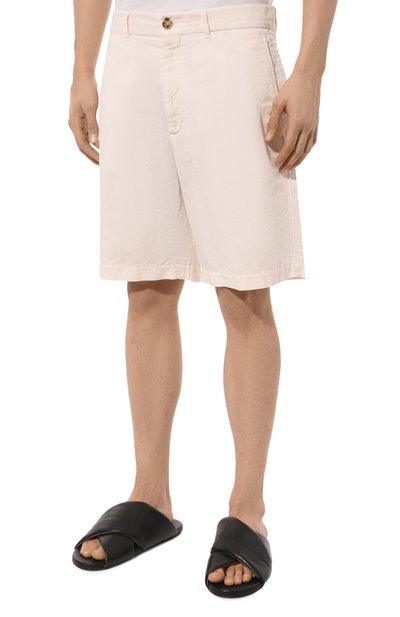 Шорты изо льна и хлопка BRUNELLO CUCINELLI, арт. M291DU0010, фото 3