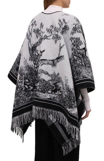 Накидка из шерсти и кашемира BURBERRY, арт. 8042324, фото 4