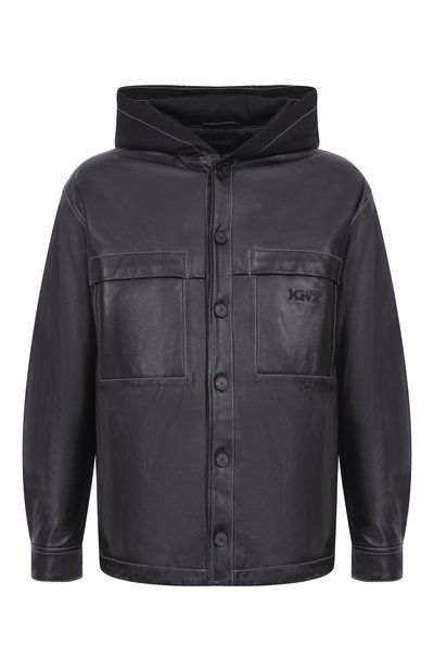 Мужская кожаная куртка-рубашка KNT, арт. UGK120MK0280H01