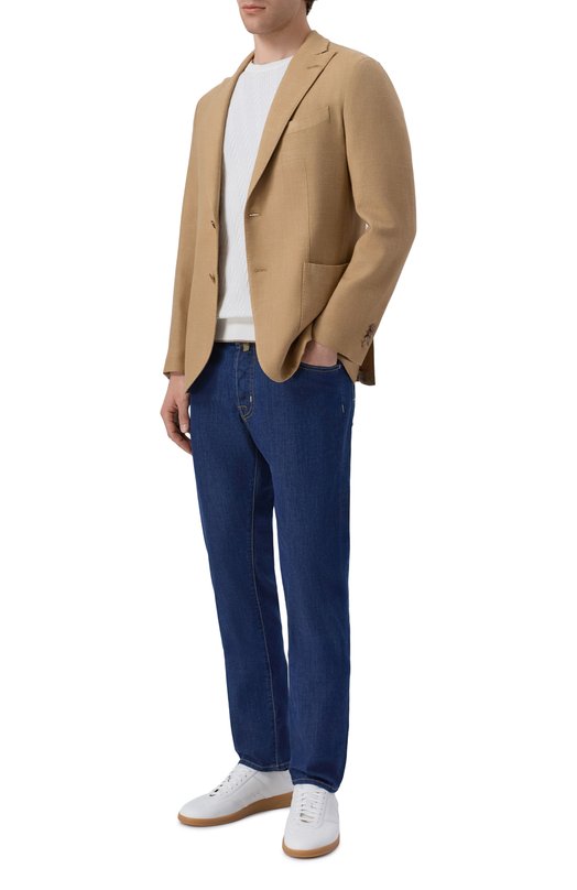 Пиджак из шерсти и шелка Boglioli N6302J/SB6420 Бежевый  N6302J/SB6420 Фото 2