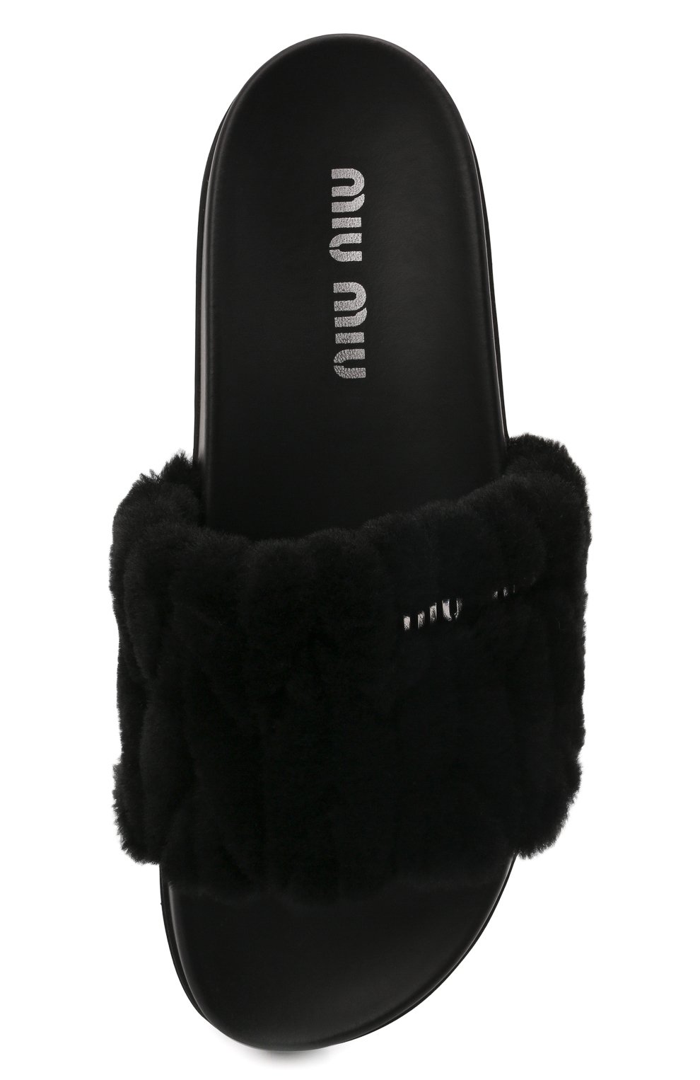 Шлепанцы MIU MIU, арт. 5XX522-2DNU-F0002-D010, фото 5