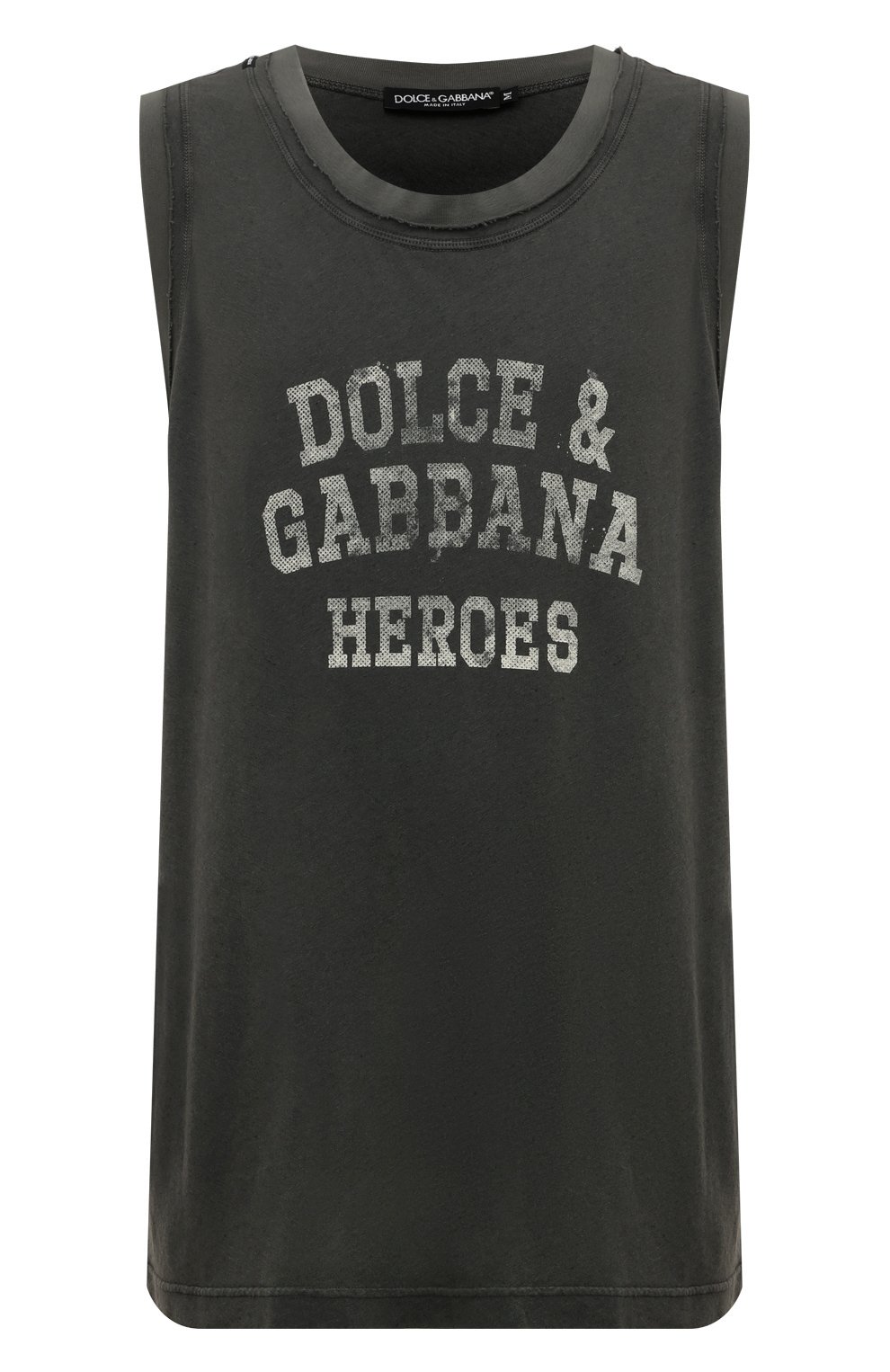 Майка из хлопка и льна DOLCE & GABBANA, арт. G8RY7T/G7NTB, фото 1