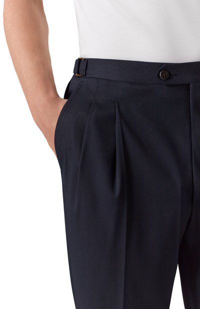 Шерстяные брюки CORNELIANI темно-синего цвета по цене 54450 руб., арт. 264L21-2618577, фото 5 Шерстяные брюки CORNELIANI, арт. 264L21-2618577, фото 5