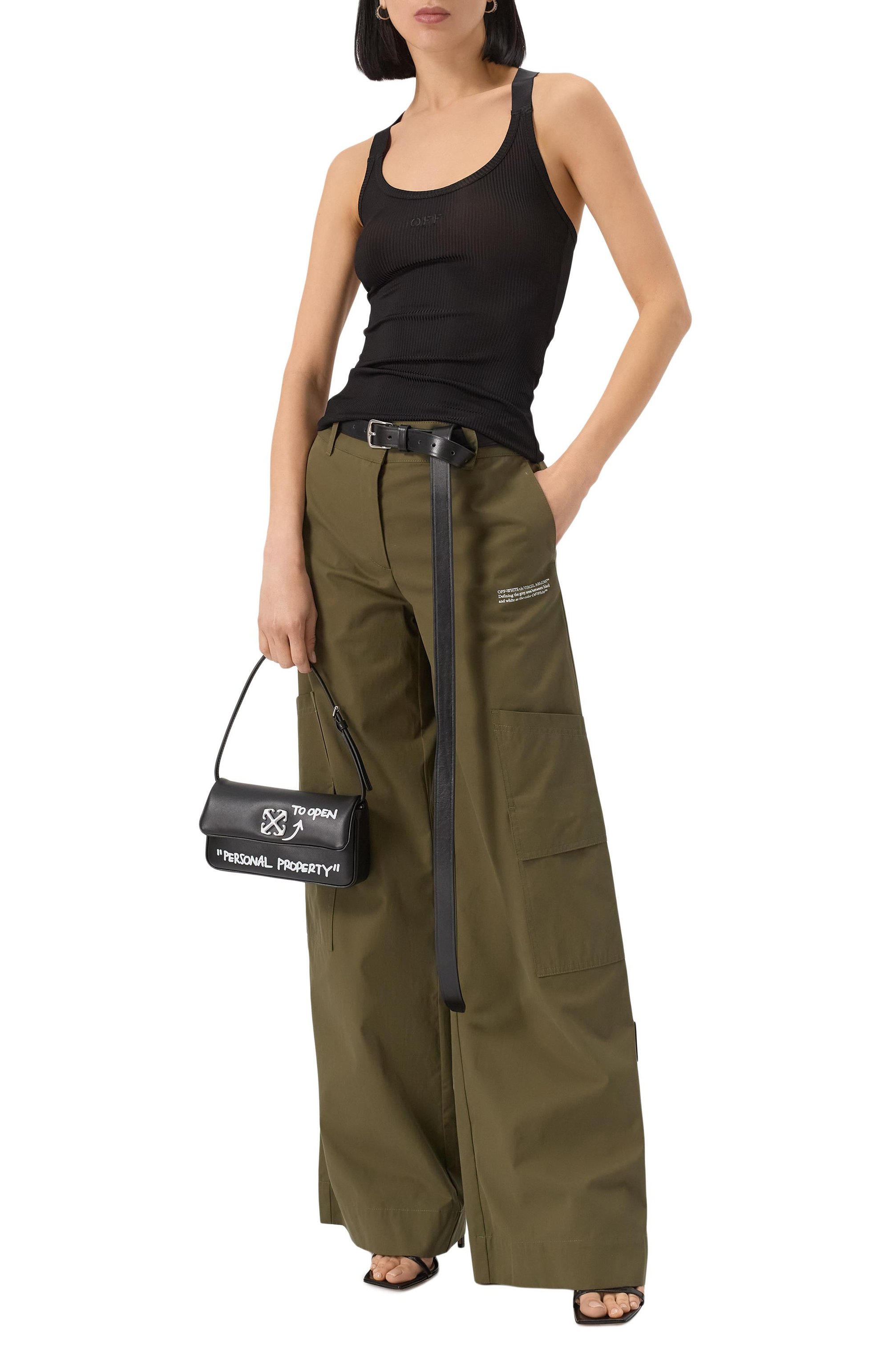 Хлопковые брюки-карго OFF-WHITE, арт. 0WCF026S25FAB0025801, фото 2