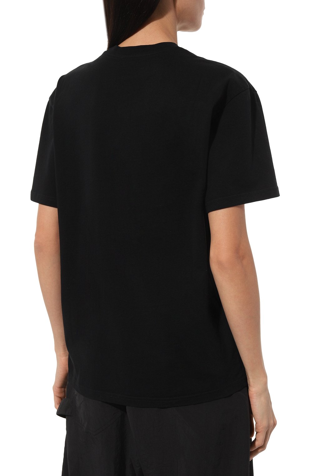 Хлопковая футболка JW ANDERSON черного цвета по цене 11450 руб., арт. JT0179 PG1358, фото 4 Хлопковая футболка JW ANDERSON, арт. JT0179 PG1358, фото 4