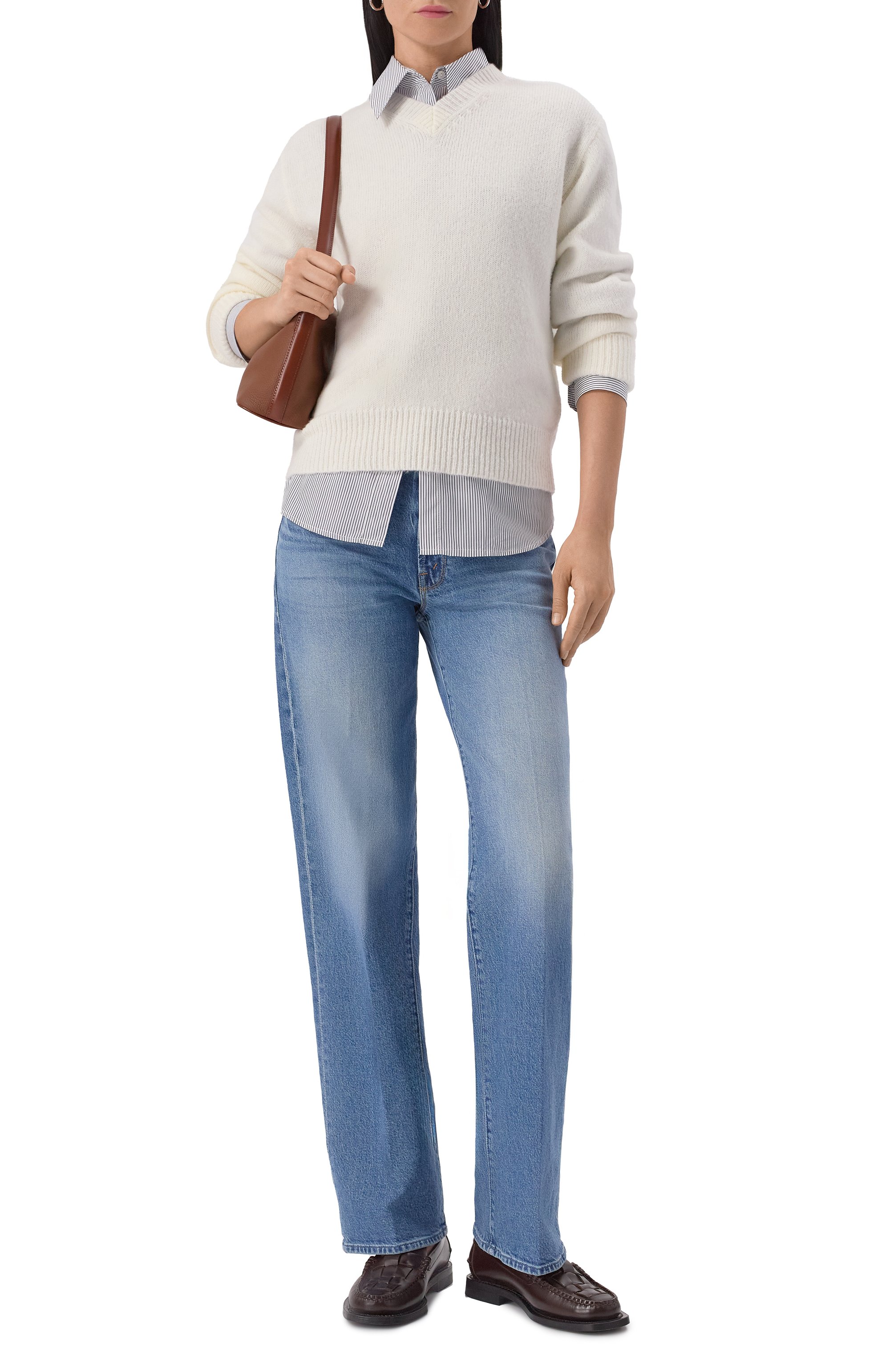 Шерстяной свитер HUGO кремового цвета по цене 22950 руб., арт. 50545092, фото 2 Шерстяной свитер HUGO, арт. 50545092, фото 2