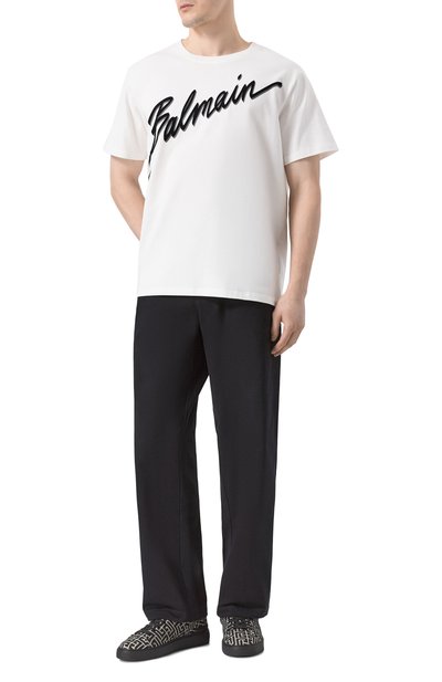 Текстильные кеды b-court BALMAIN, арт. DM1VI288/TJCM, фото 2