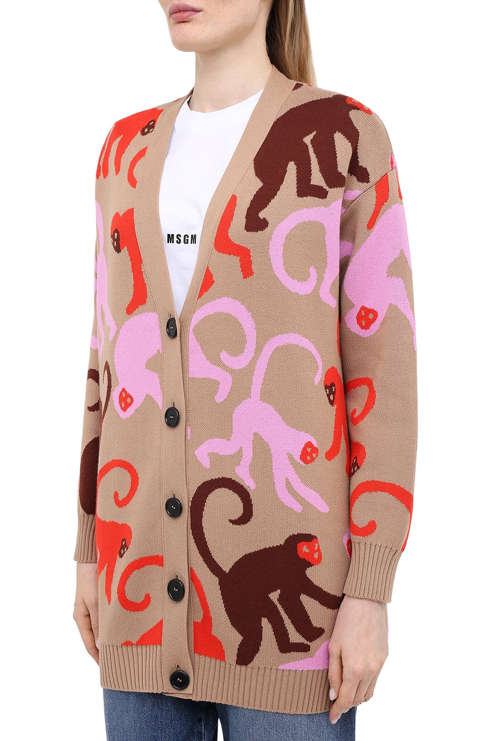 Хлопковый кардиган MSGM, арт. 2943MDM116 207633, фото 3