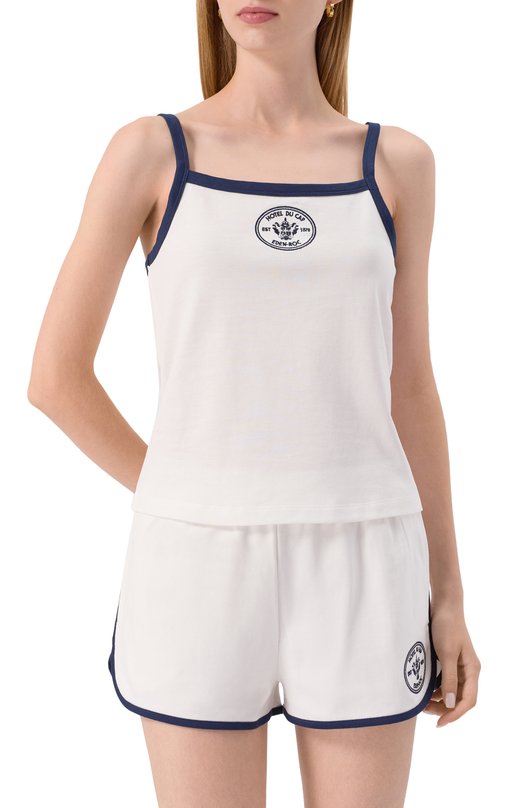Хлопковый топ Sporty and Rich T007960666WH50 Белый  T007960666WH50 Фото 3