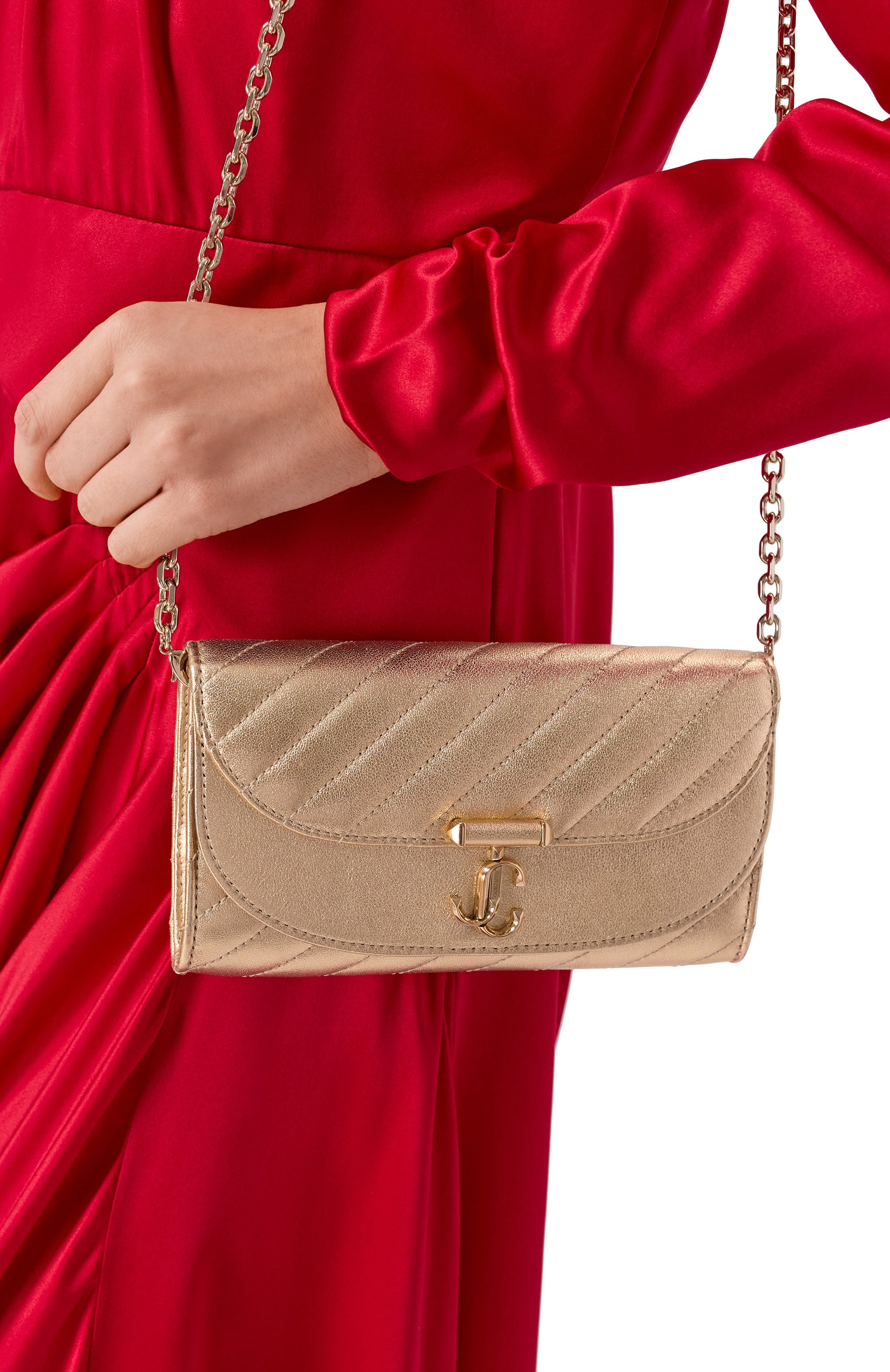 Клатч avenue JIMMY CHOO, арт. AVNCURVEWALLETCHNRBA, фото 2