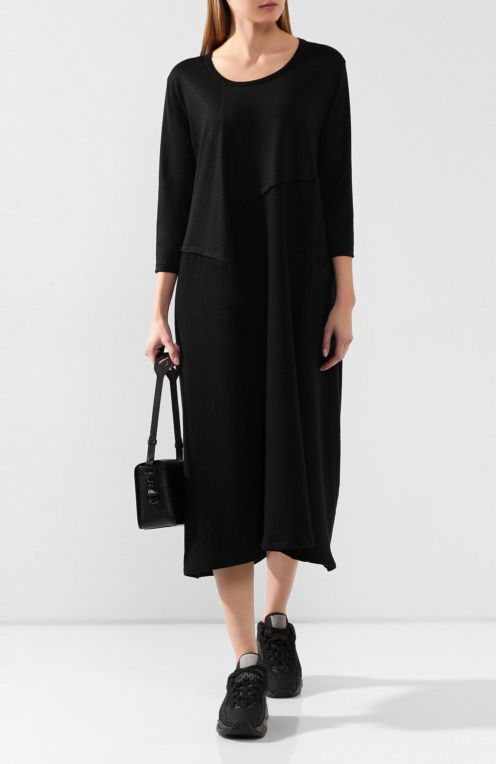 Шерстяное платье YOHJI YAMAMOTO, арт. YJ-D07-126, фото 2