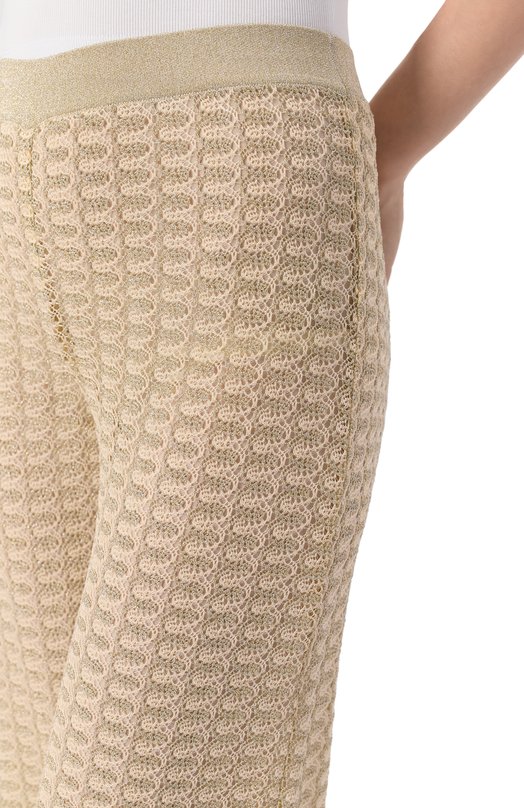 Брюки из вискозы Missoni DS25SI0M/BR010R Бежевый  DS25SI0M/BR010R Фото 5